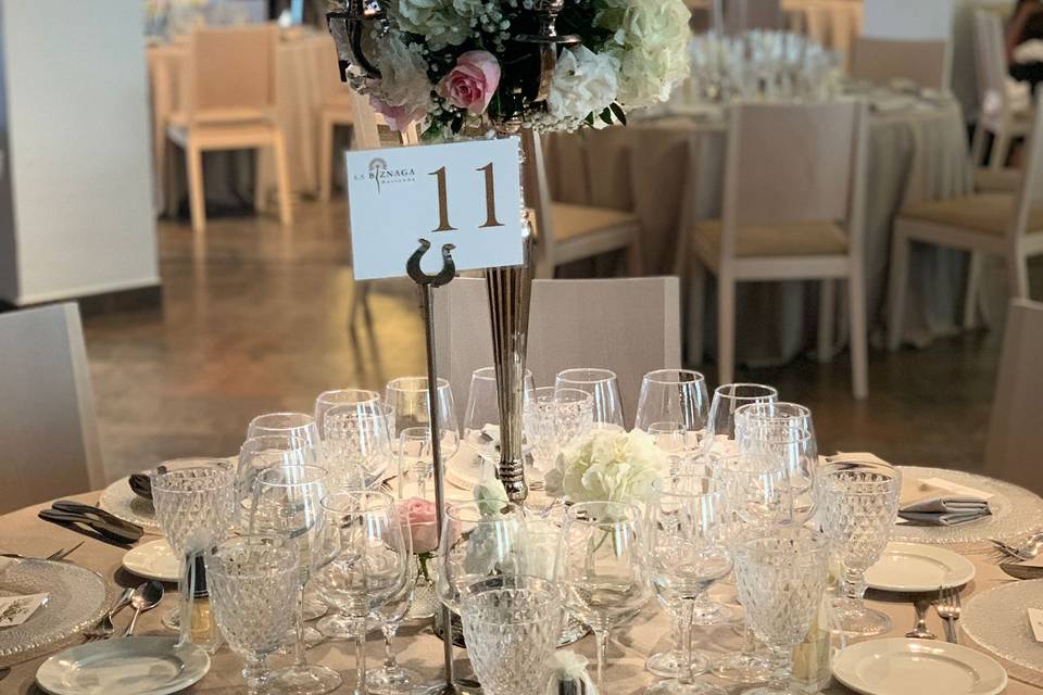 Banquete en el salón interior