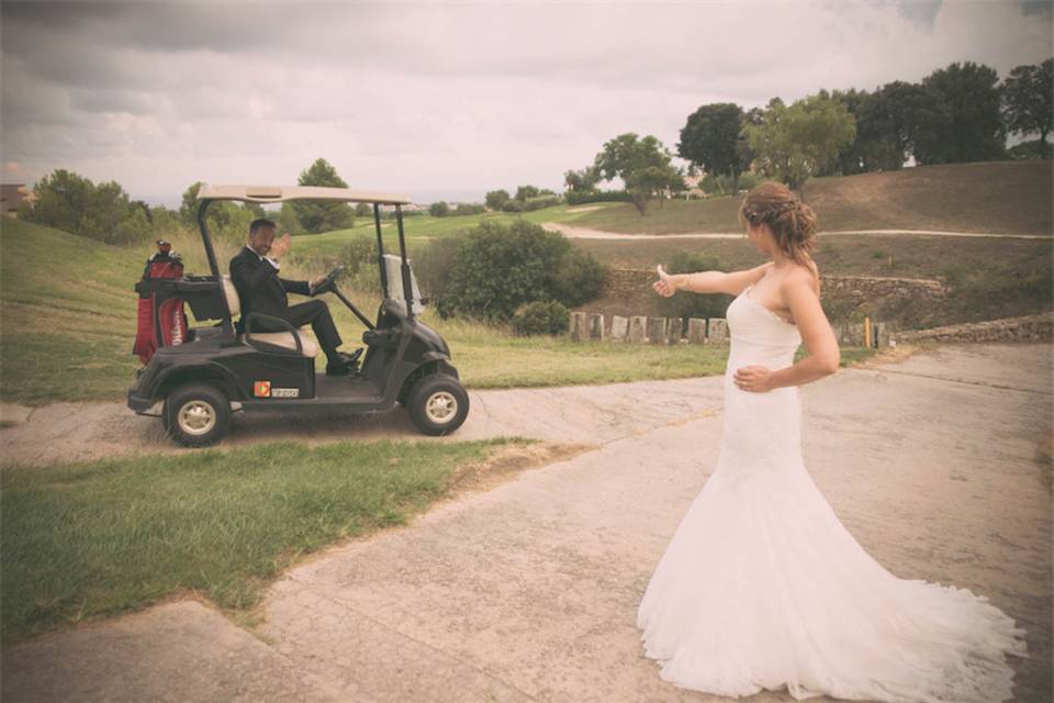 Sesión en un campo de golf