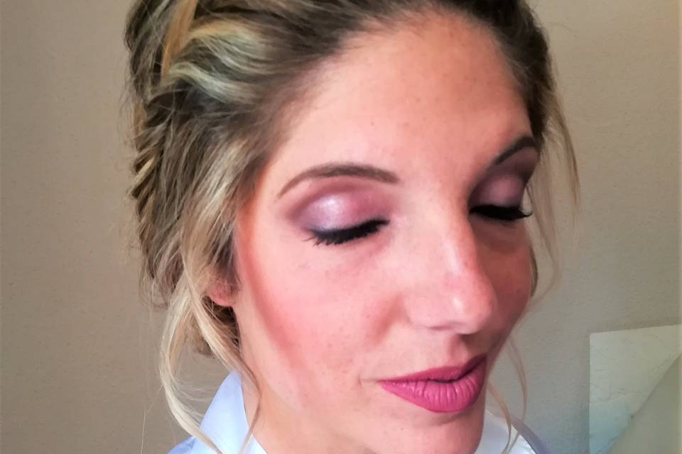 Maquillaje romántico de novia