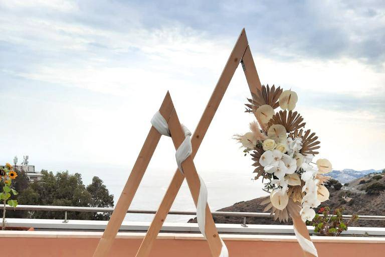 Tipi con decoración floral