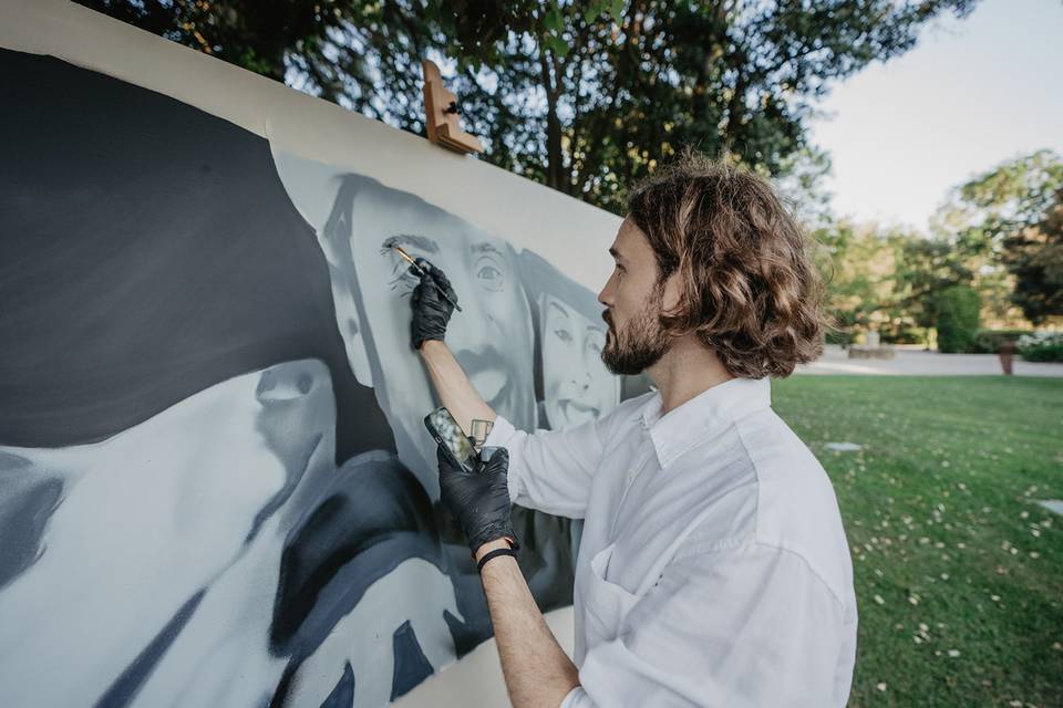 Live Art en boda