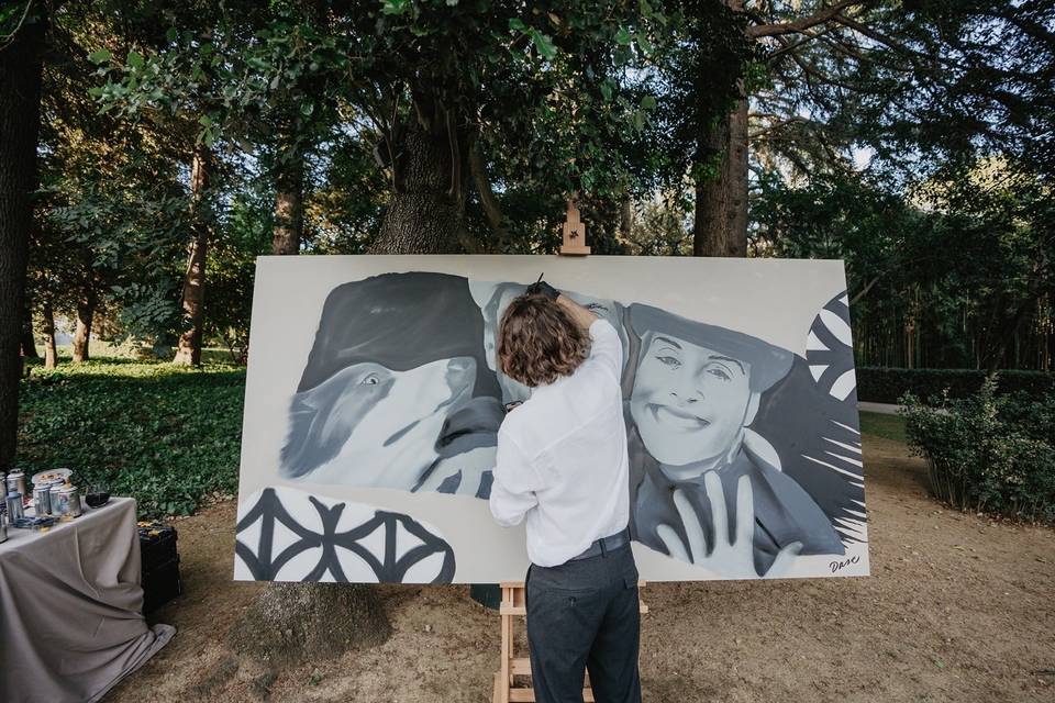Live Painting for Wedding