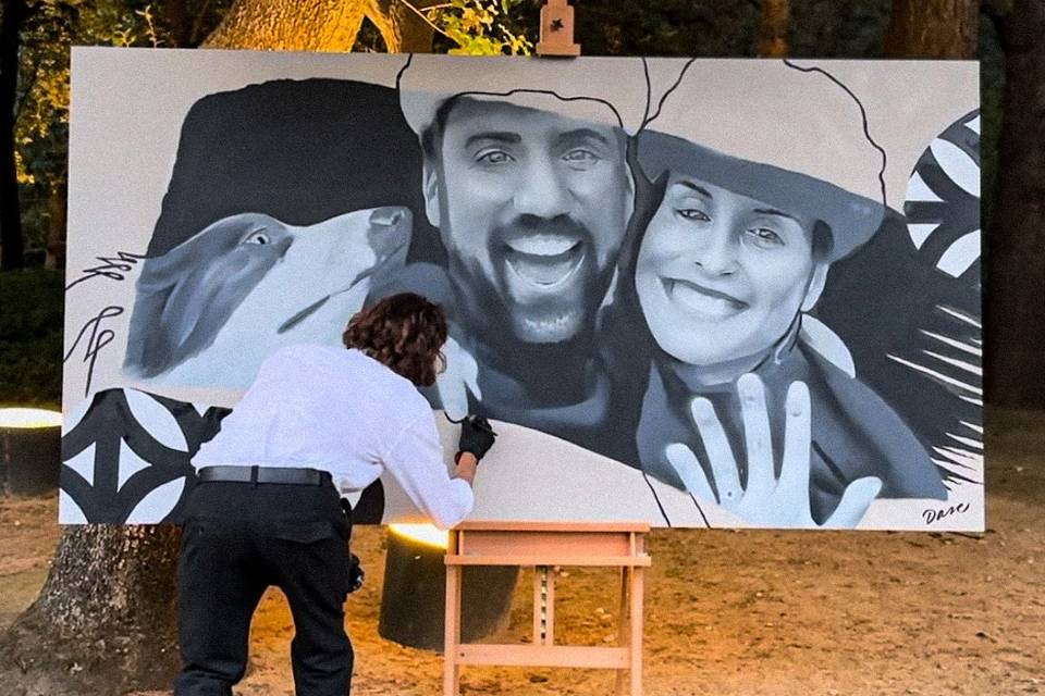 Live Painting en boda