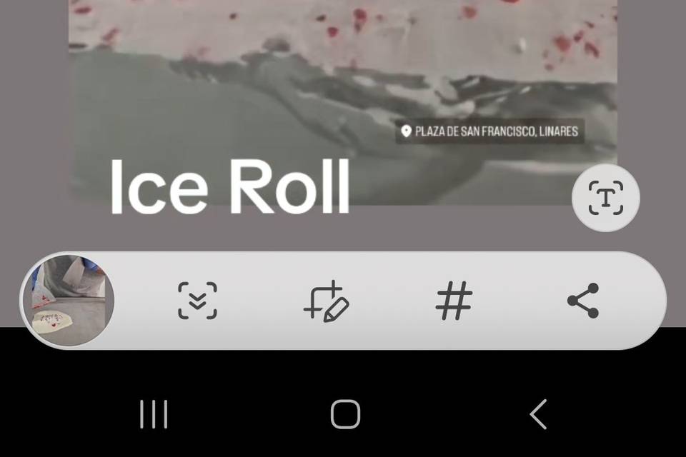 Helado ICE roll