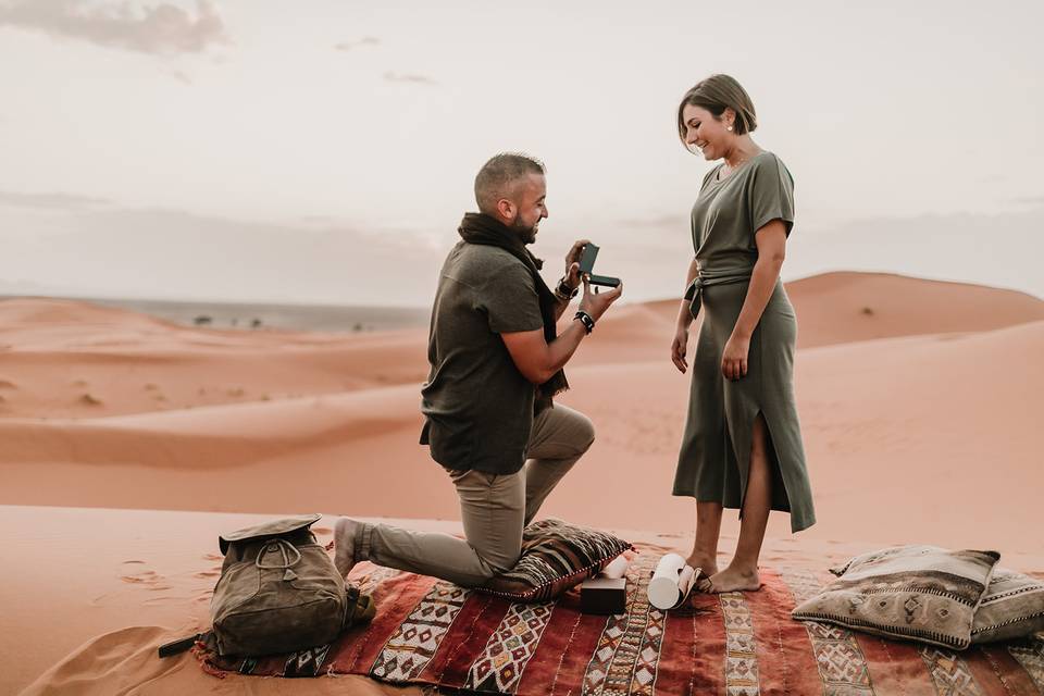 Pedida de mano desierto