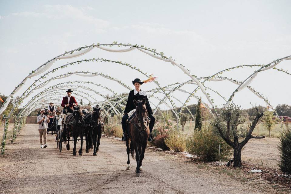 Entrada a caballo