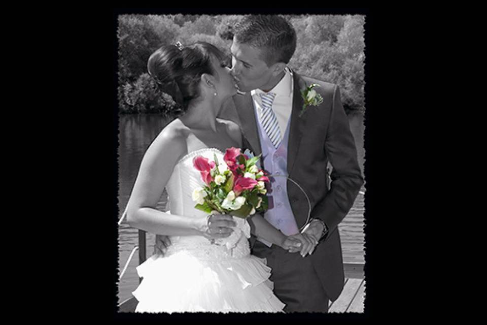 Besos de recién casados