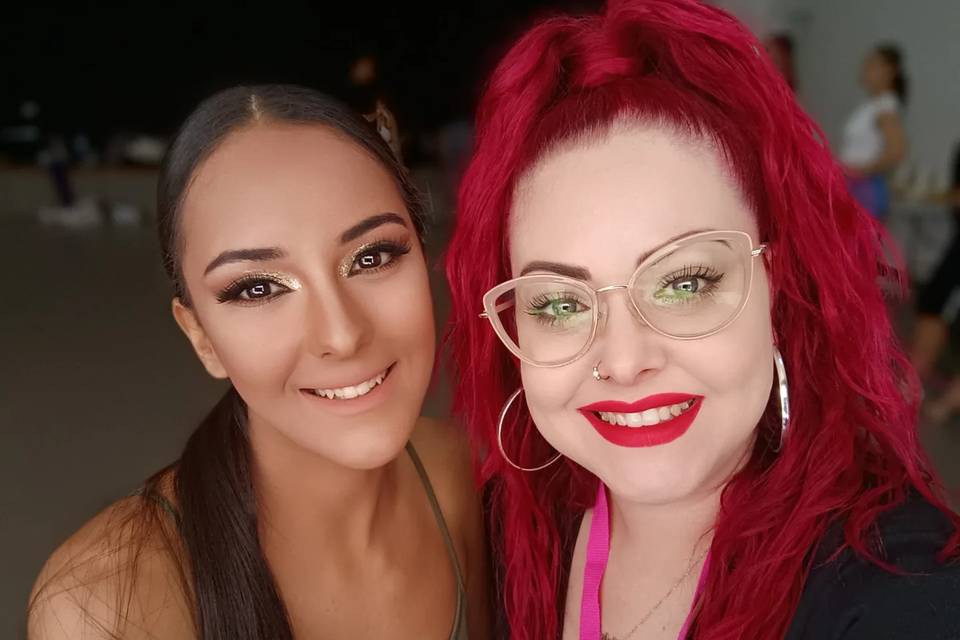 Maquillaje certamen Miss Veran