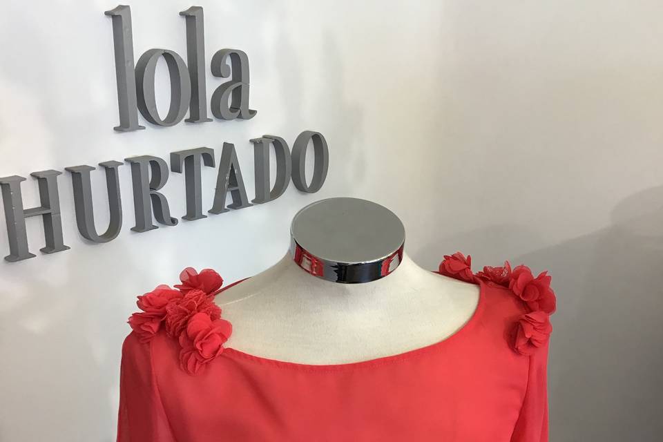 Vestido de invitada de boda de flores