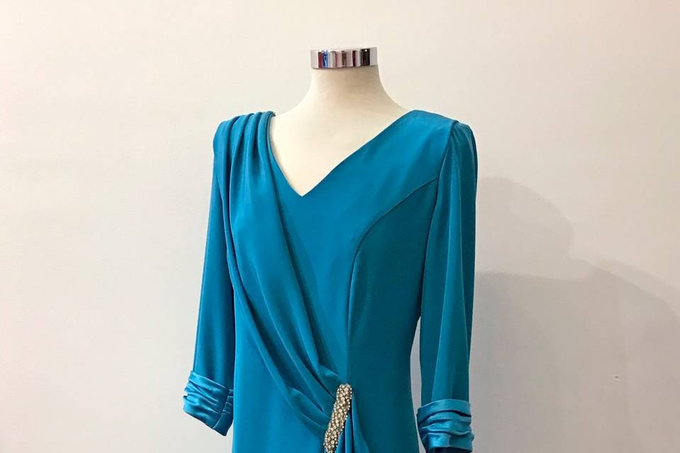 Vestido madrina azul