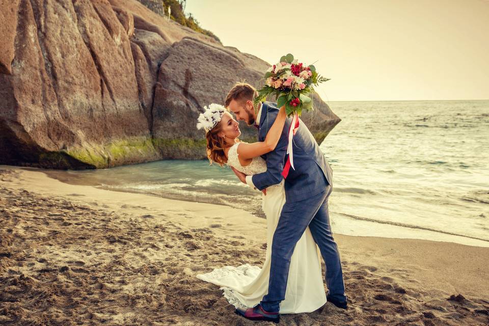 Boda en la playa