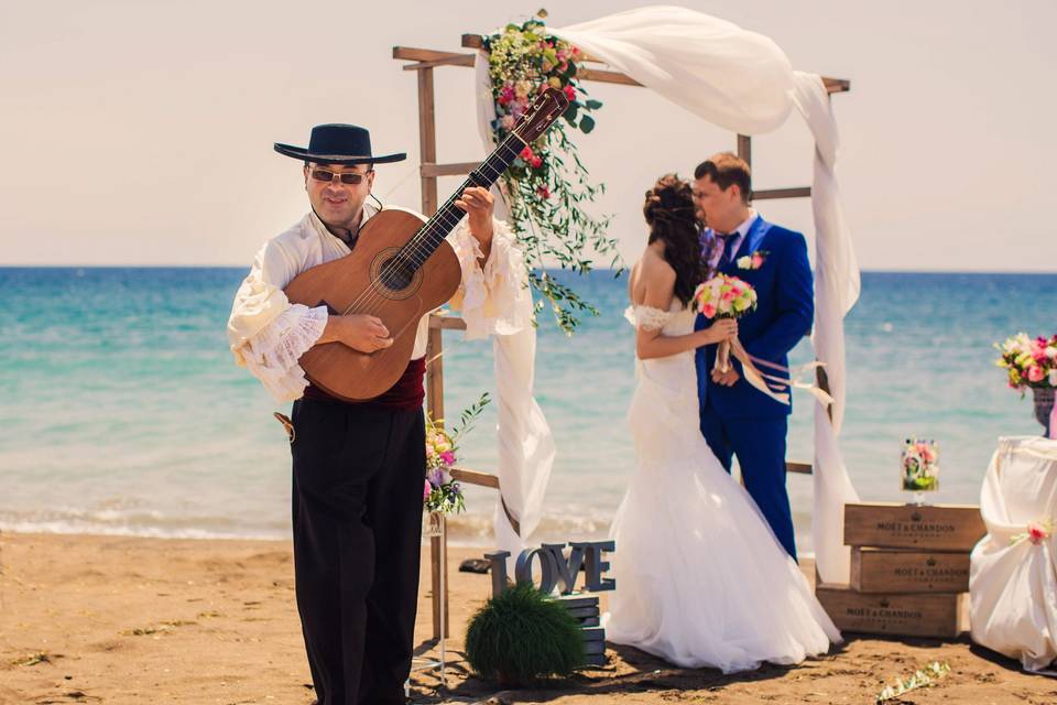 Boda en la playa en Marbella