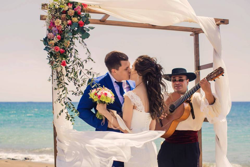 Boda en la playa en Marbella