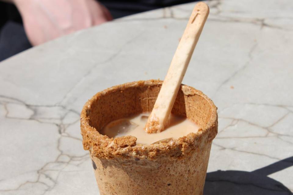 El vaso comestible perfecto