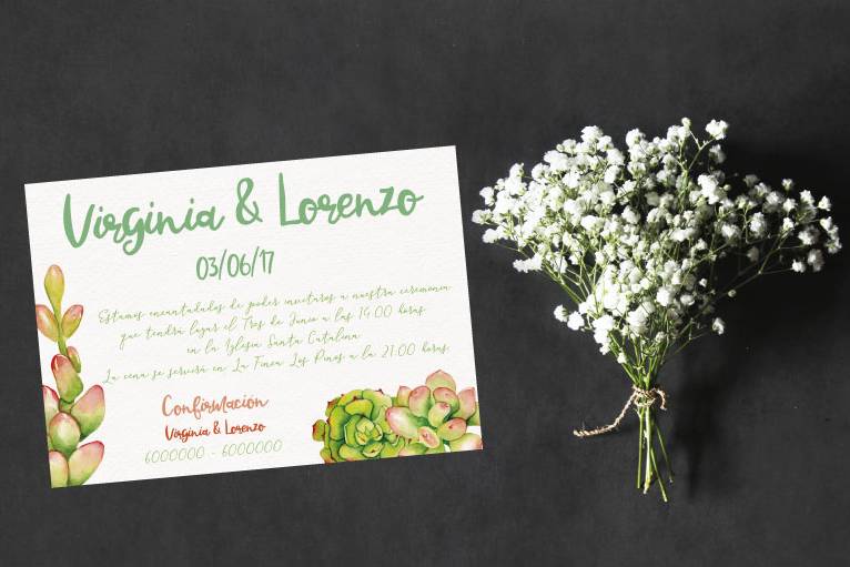 Invitación Cactus