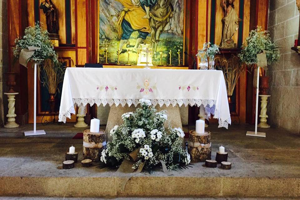 Decoración altar