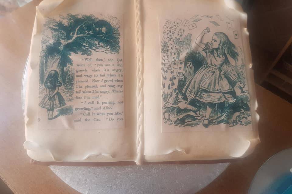 Tarta de libro