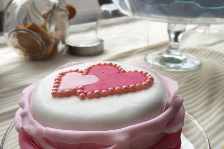 Tarta de corazones