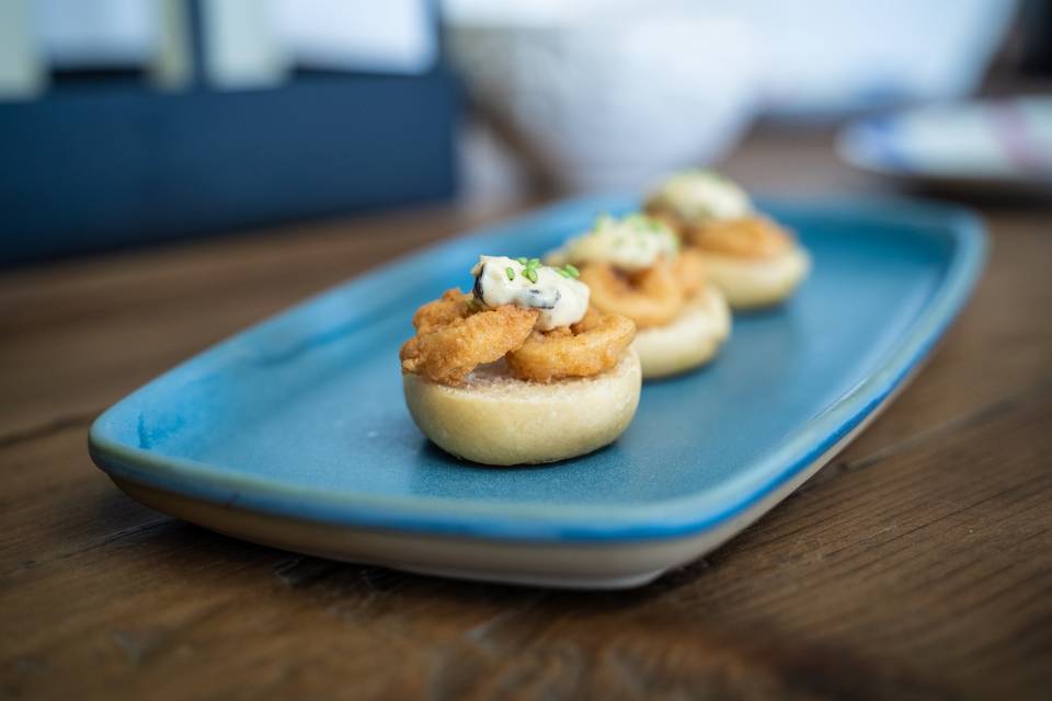 Mini brioche calamares