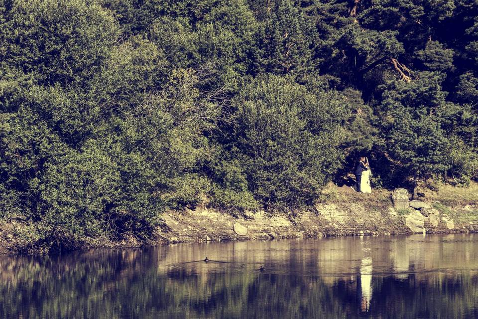 Posado en el lago