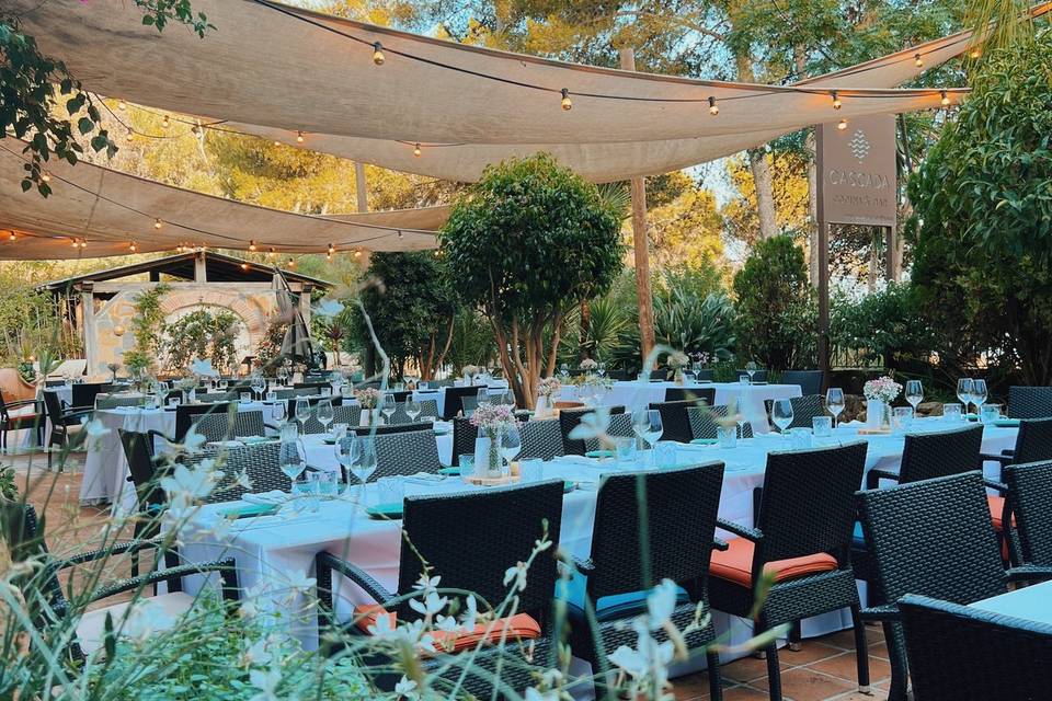 Boda en la terraza