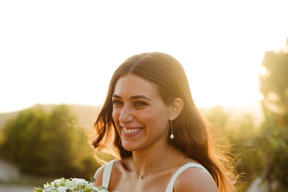 Maquillaje y peinado de novia