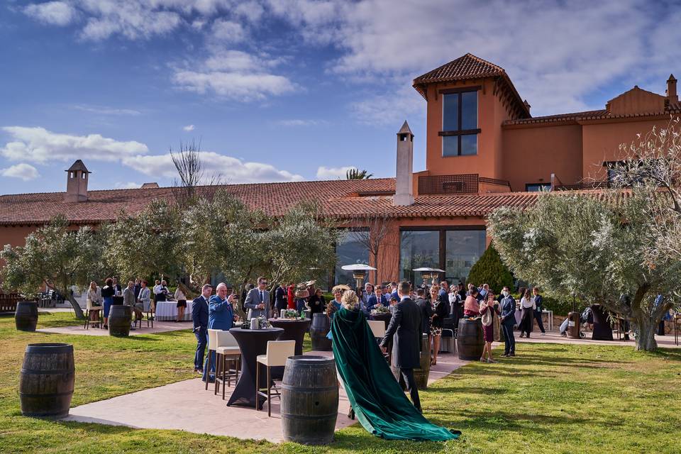 Copa de bienvenida exterior