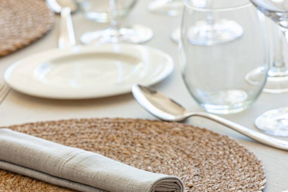 Bajo plato fibra natural