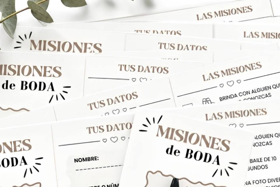 Juego misiones de boda