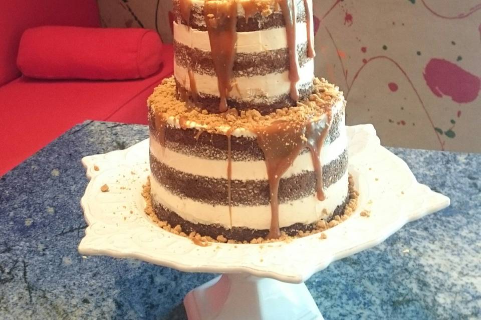 Naked Cake con Novios persnl.