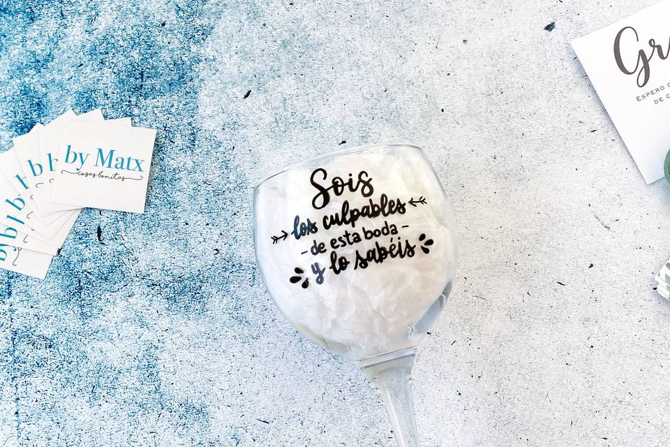 Copas de vino personalizadas