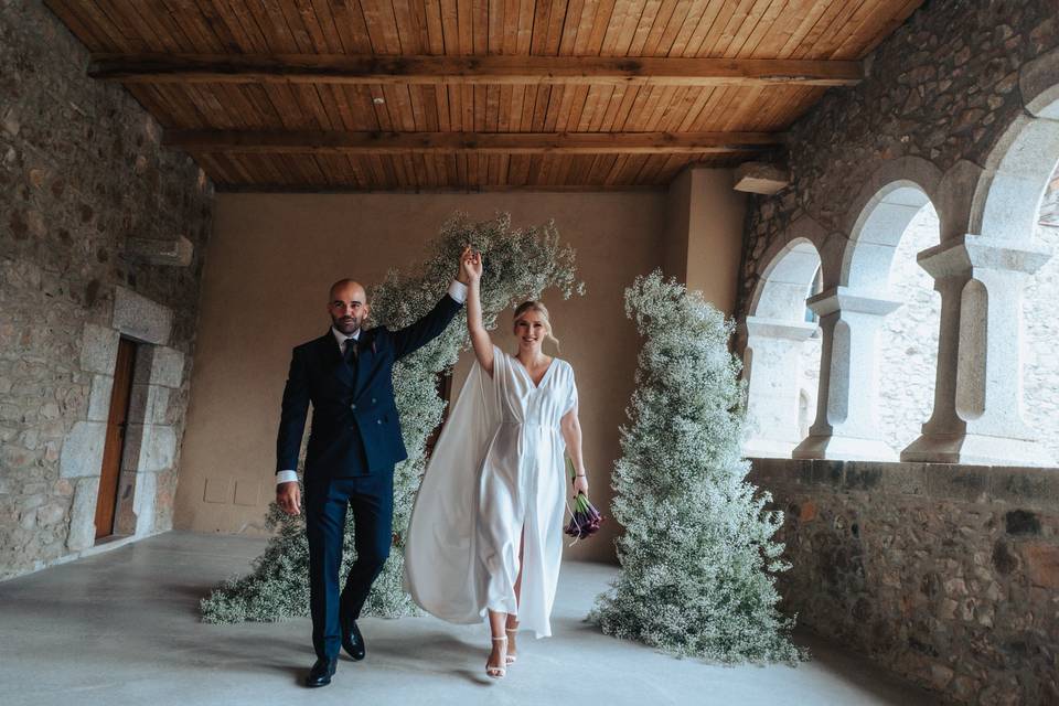 Pareja en sobreclaustro