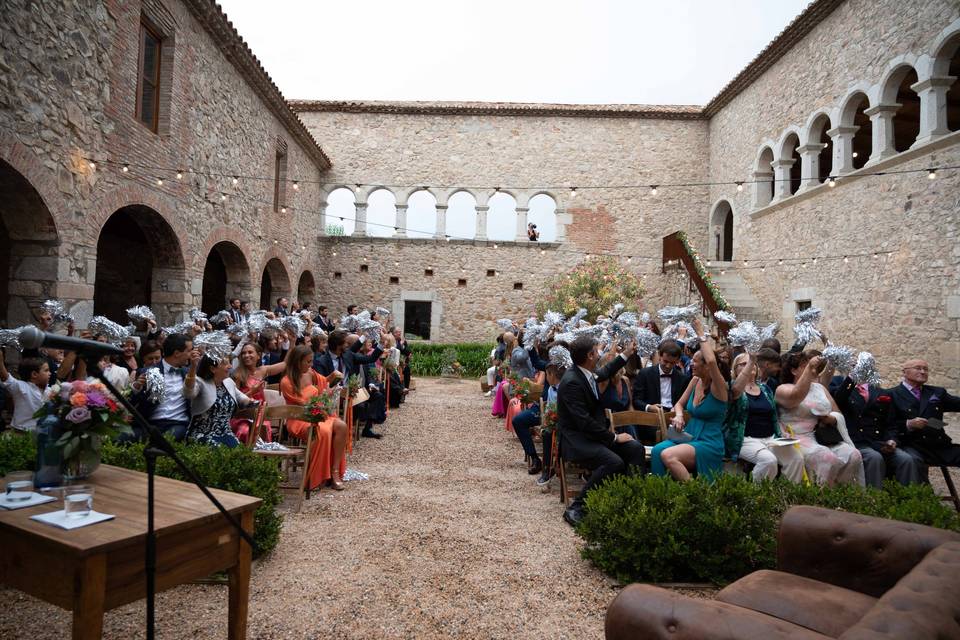Ceremonia en el claustro
