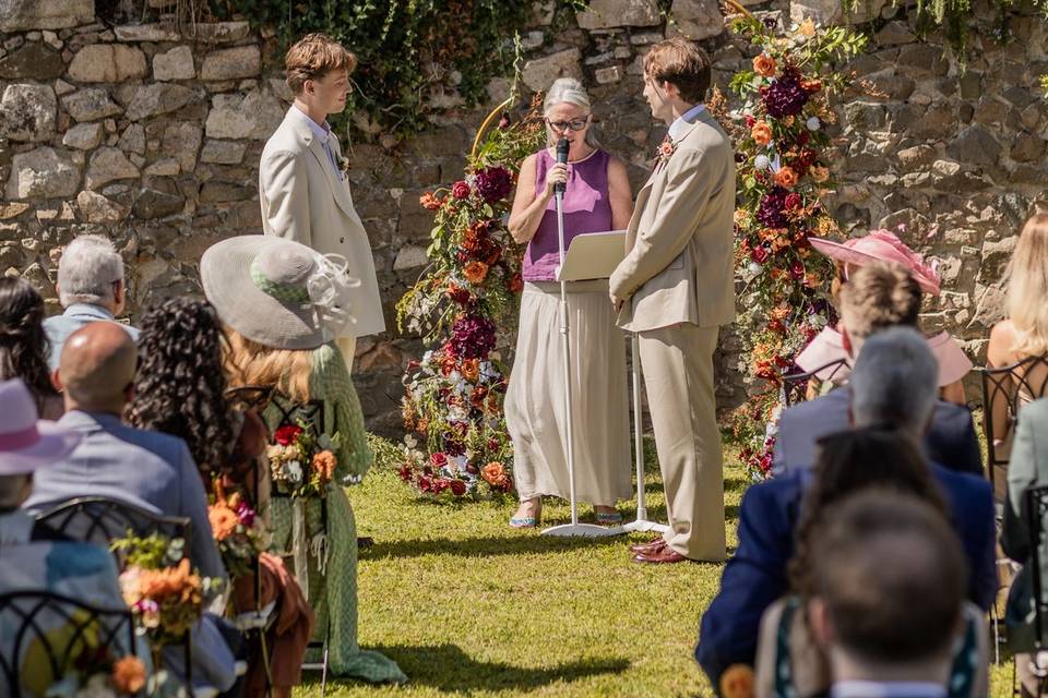 Ceremonia en jardín