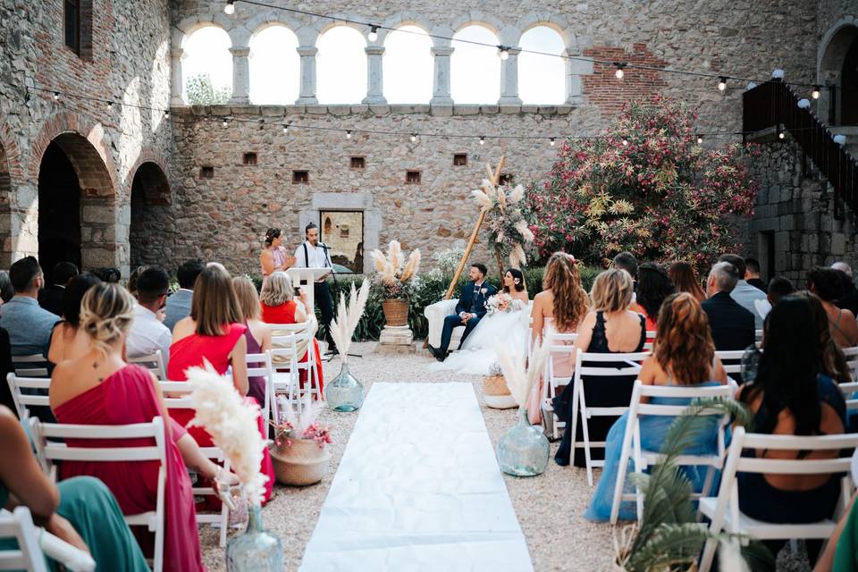 Ceremonia en el claustro