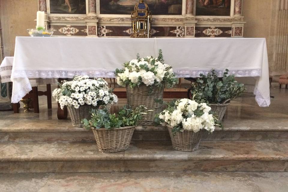 Flores para el altar