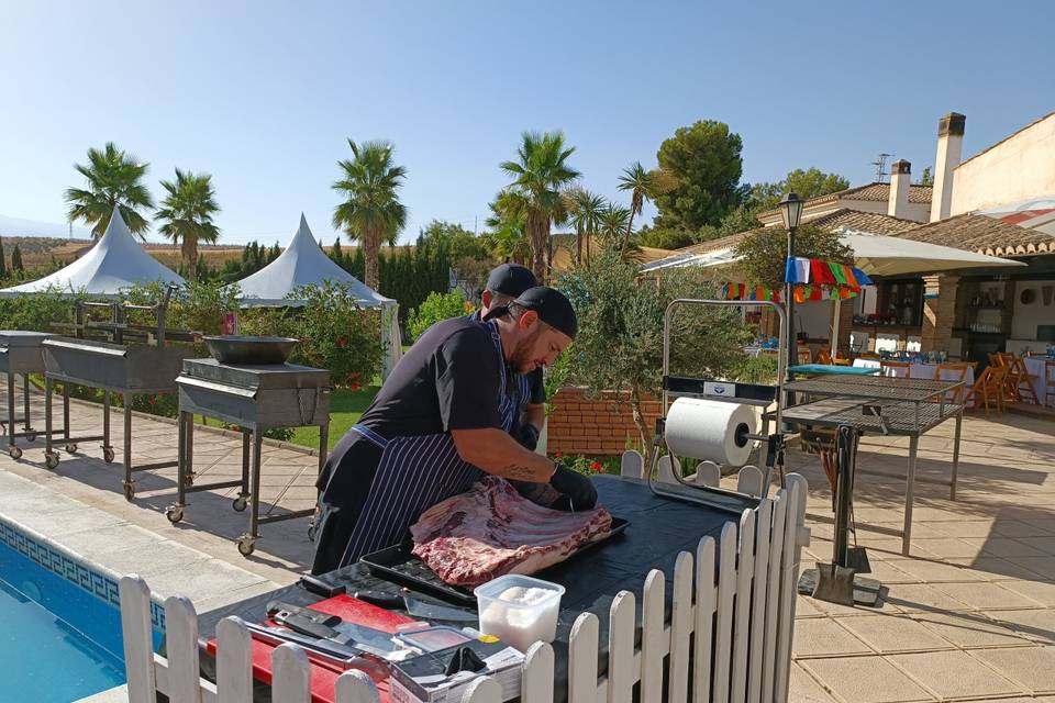 Preparación de carne al estilo argentino