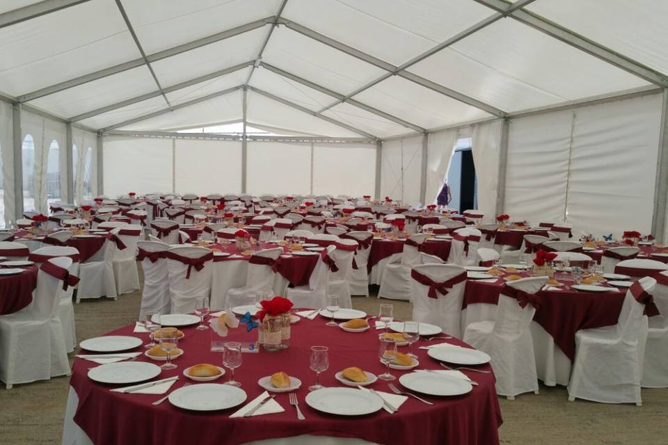 Carpa para la boda