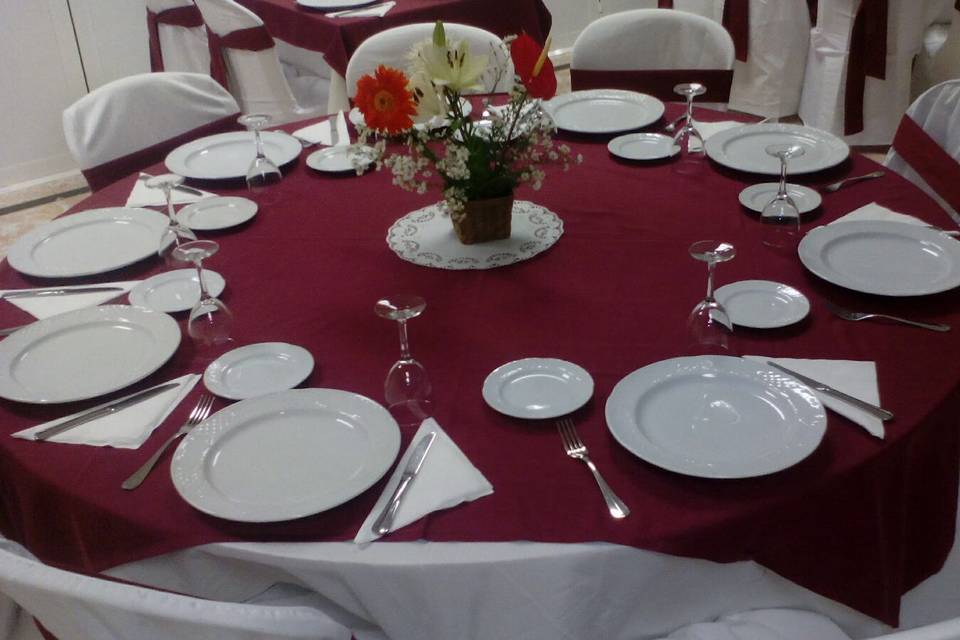 Mesa para la boda