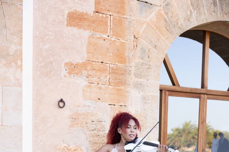 Claudia al violín