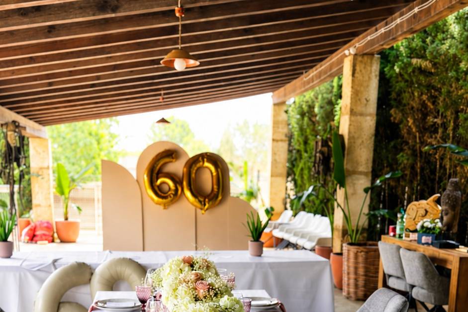 Decoración 60 cumpleaños