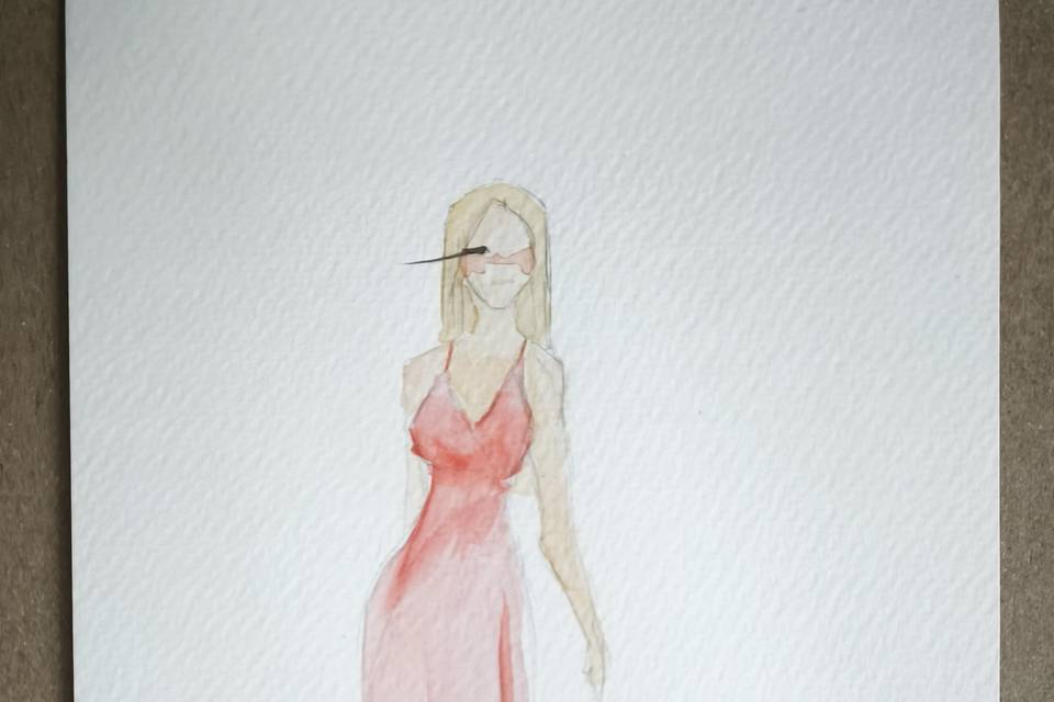 Ilustración en vivo de invitada