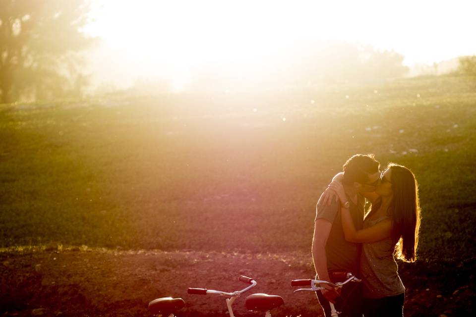 Beso romántico