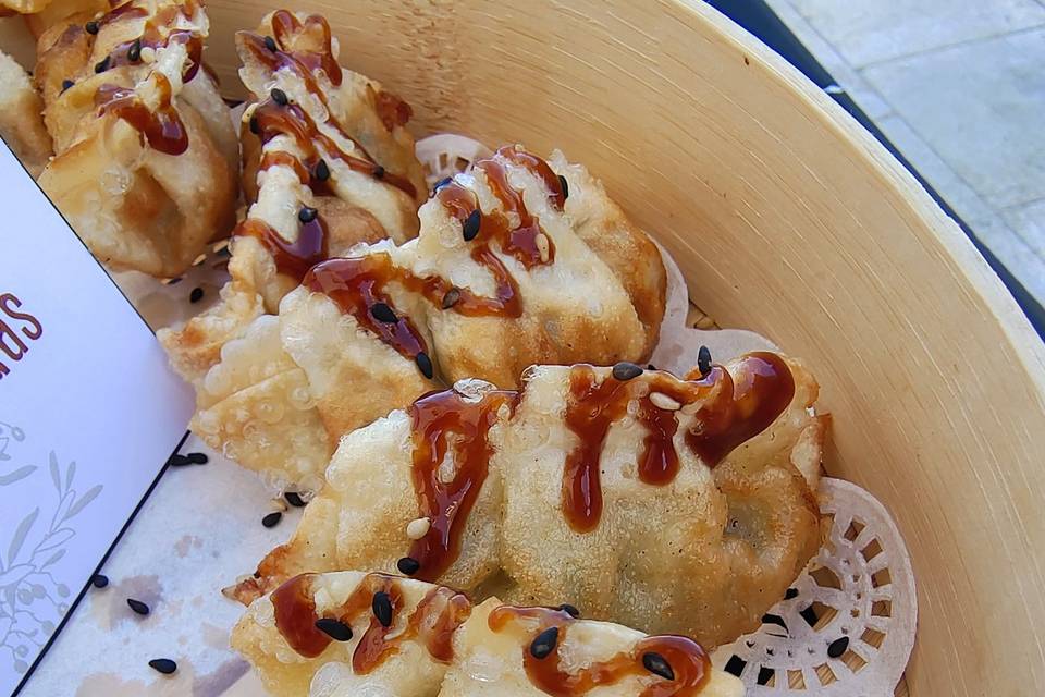 Gyozas de pollo & verduras
