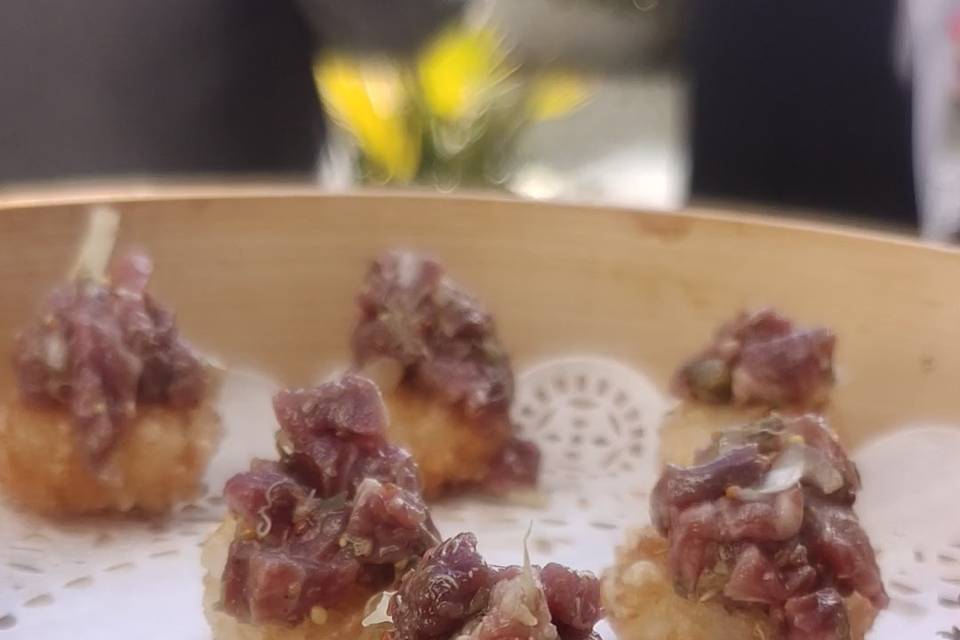 Nigiri de steak tartar