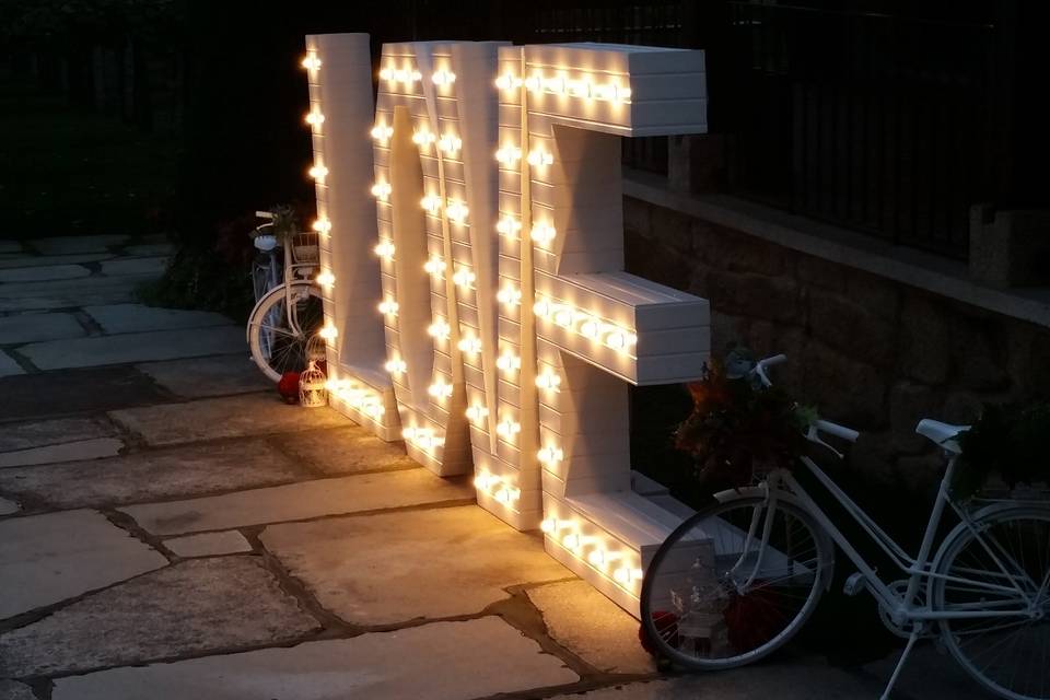 Letras y bicis vintage