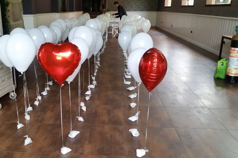 Globos de los novios