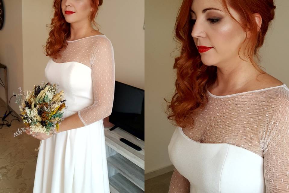 Maquillaje y peinado nupcial