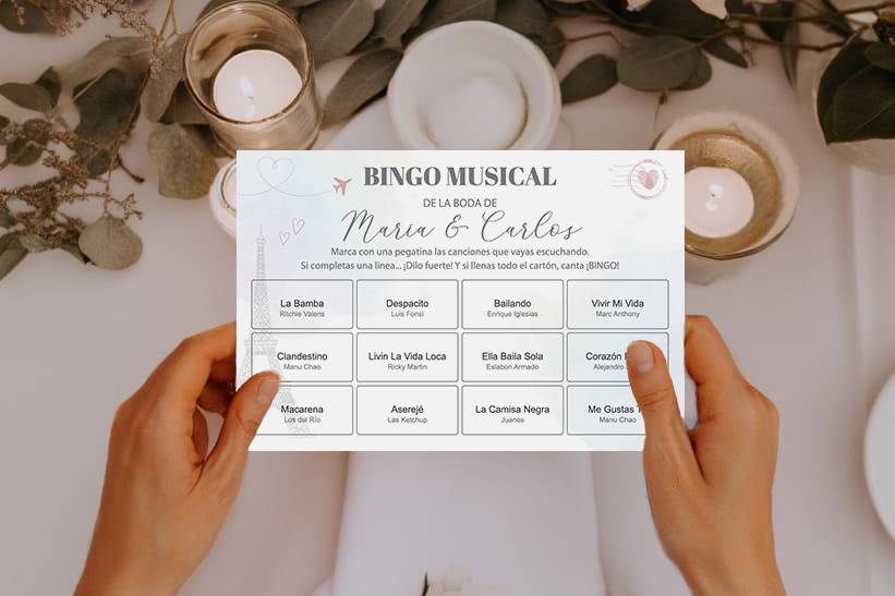 Bingo musical personalizado