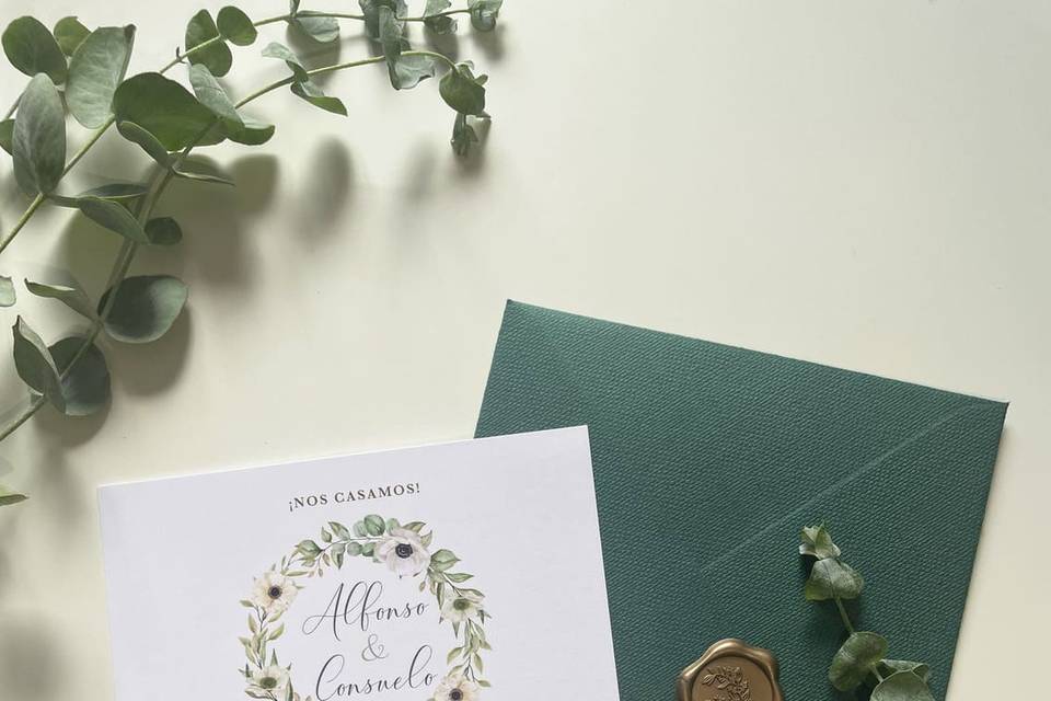 Invitación de papel